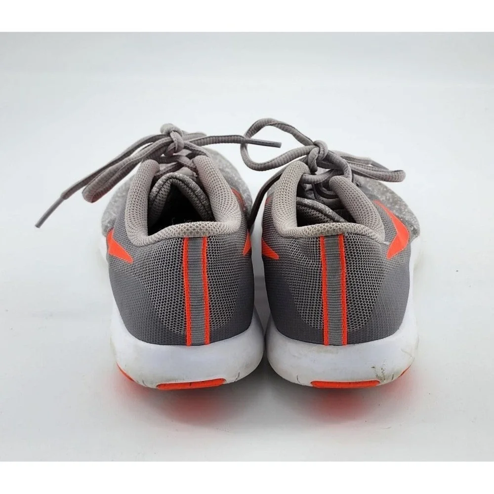 Nike Flex Contact Shoes Youth Size 5Y Atmoshpere Grey / Total Crimson 917932-006